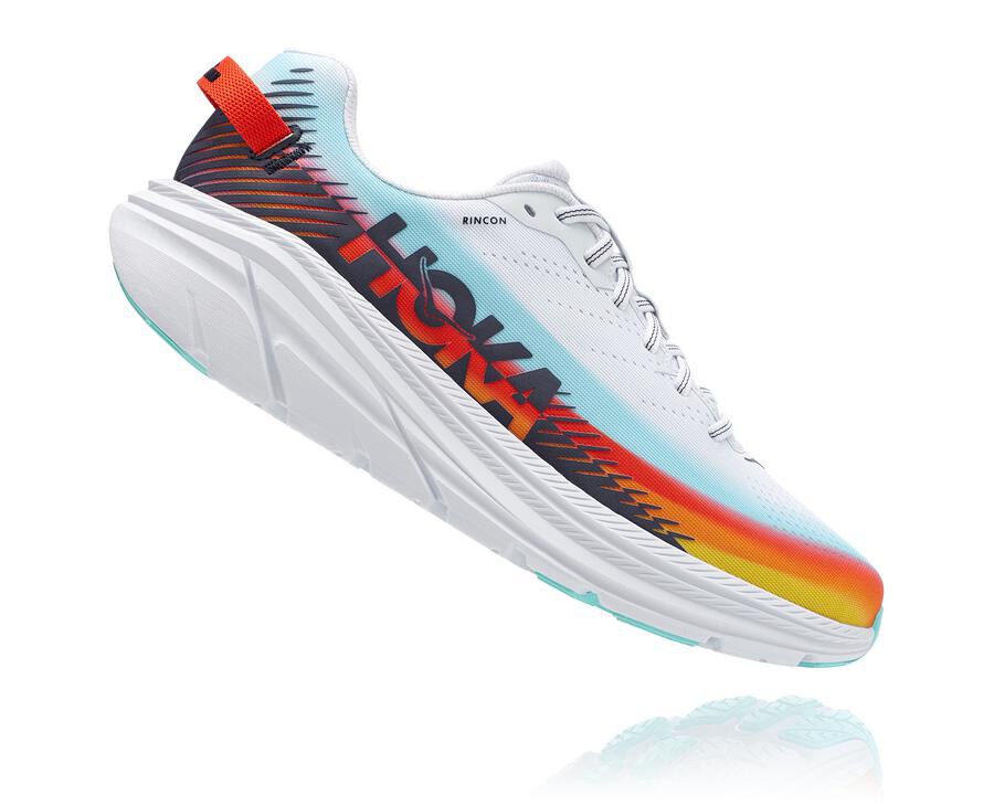 Hoka One One ランニングシューズ レディース 白/青 - リンコン2 鉄人 - HJ9528076